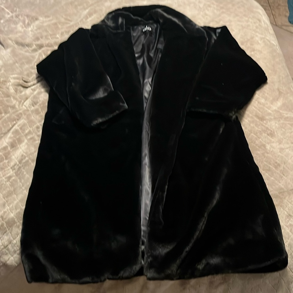 Alo faux fur trench